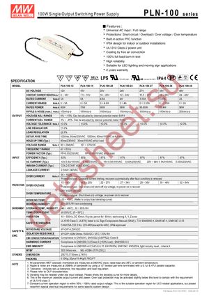 PLN-100-48 datasheet  